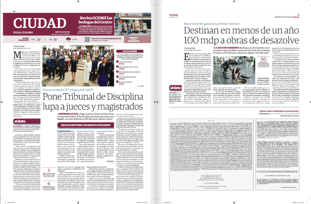 Publicación de Edictos en La Razón de México – Edictos periodico la razon