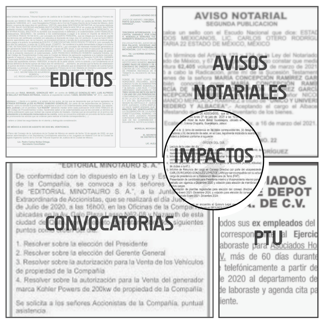 Publicación de Edictos en La Razón de México – publicaciones en el periodico la Razon de